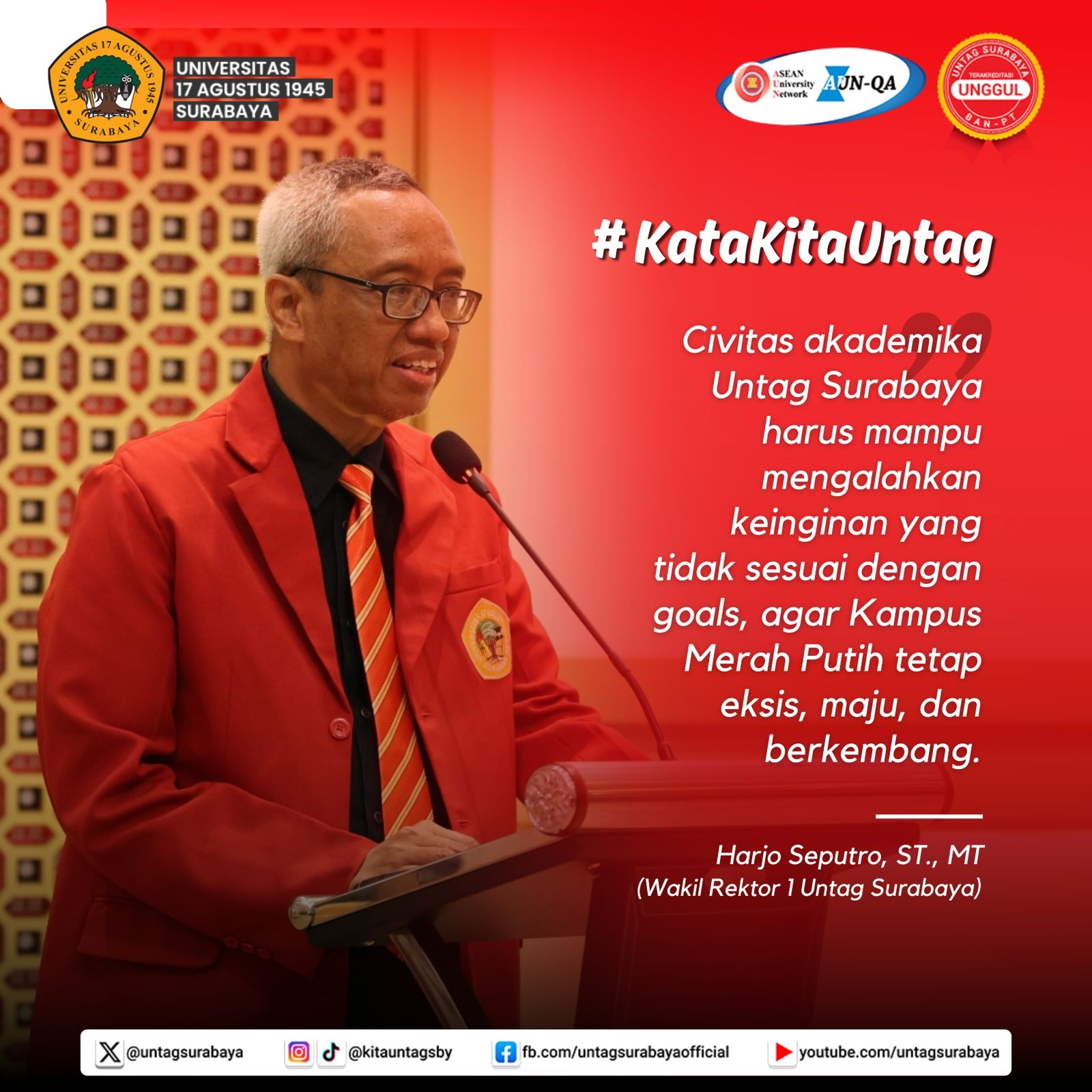 Pesan Wakil Rektor 1